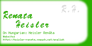 renata heisler business card
